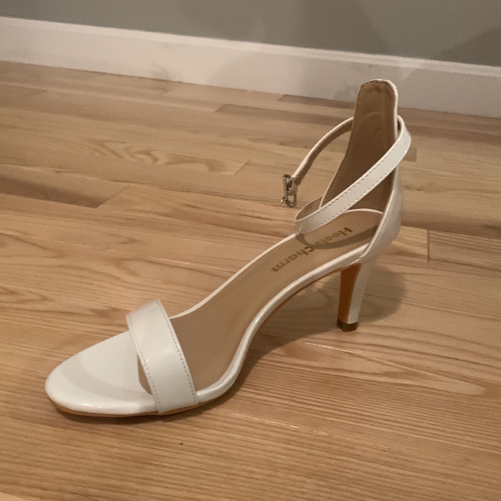 White Low Heels Brand New